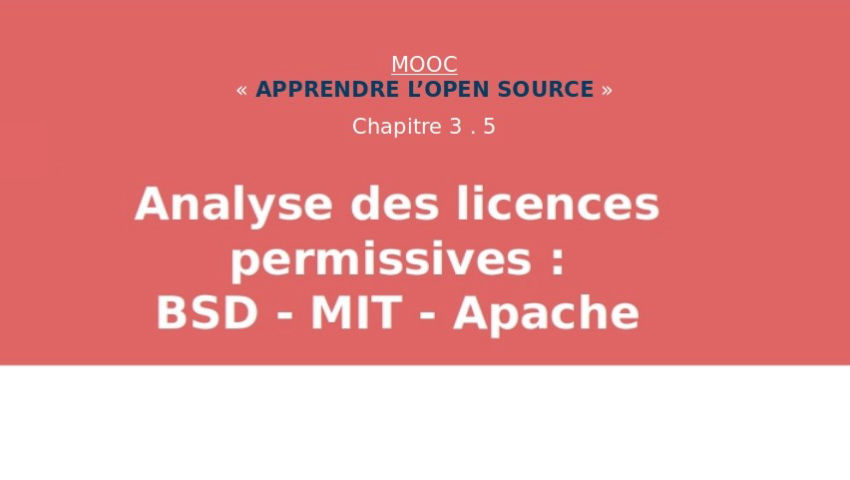 MOOC Apprendre Open Source
